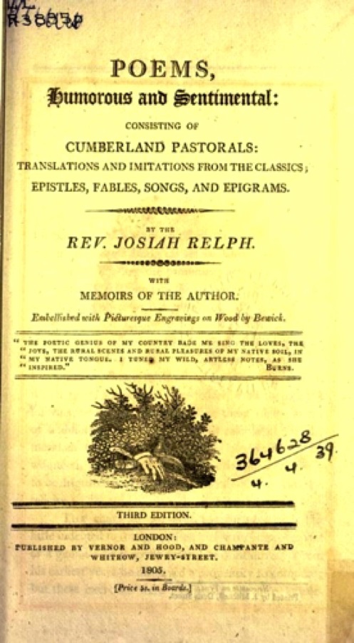 Poems, Humorous and Sentimental
(1805)