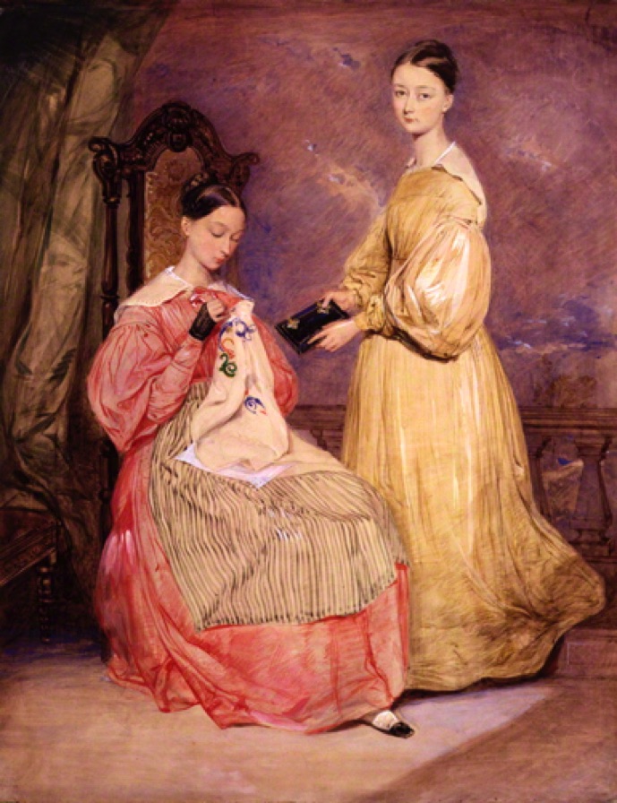 Lady Frances Partheno Verney and her sister